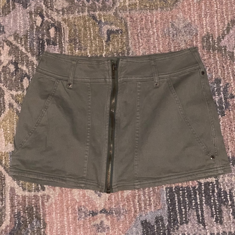 Free people army green skirt